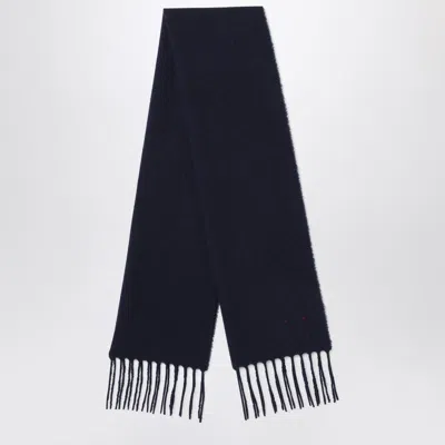 DESTIN NAVY BLUE WOOL AND CAHSMERE SCARF