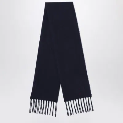 DESTIN NAVY BLUE WOOL AND CAHSMERE SCARF