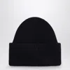 Destin Anthracite Wool And Cashmere Beanie In Blue