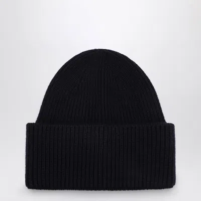 DESTIN NAVY BLUE WOOL AND CASHMERE BEANIE