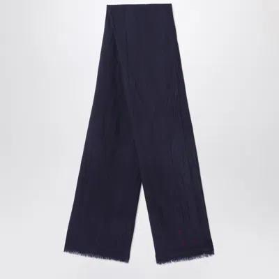 DESTIN NAVY BLUE WOOL SCARF