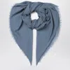 Destin Frayed Wool-blend Scarf In Blue