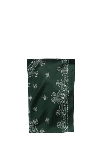 Destin Paisley Cotton Scarf In Gray