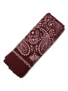 Destin Paisley-pattern Bandana In Burgundy
