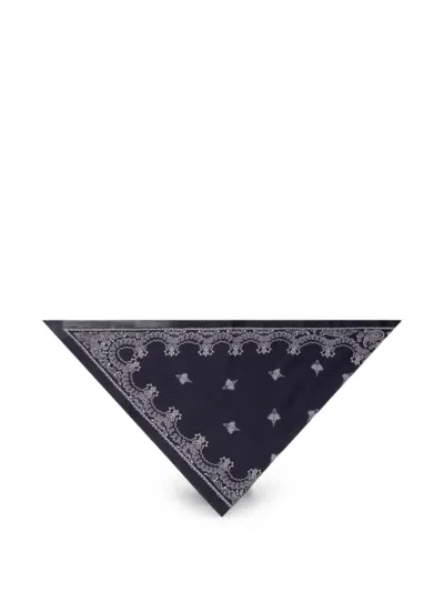 Destin Paisley Polka-dot Bandana In Blue