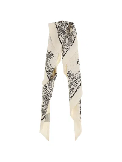Destin Paisley Polka-dot Scarf In Neutral
