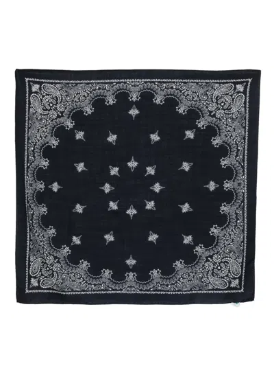 Destin Paisley-print Bandana Scarf In Blue