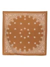 Destin Paisley-print Bandana Scarf In Brown