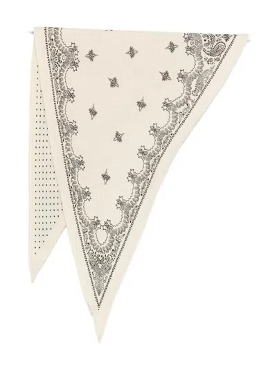 Destin Paisley-print Scarf In Neutral