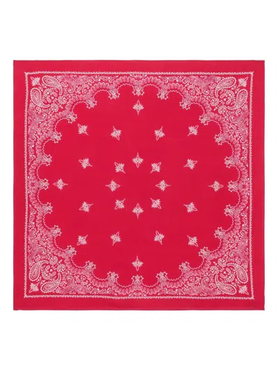 Destin Paisley-print Scarf In Red