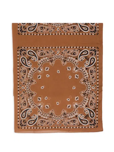 Destin Paisley Scarf In Brown