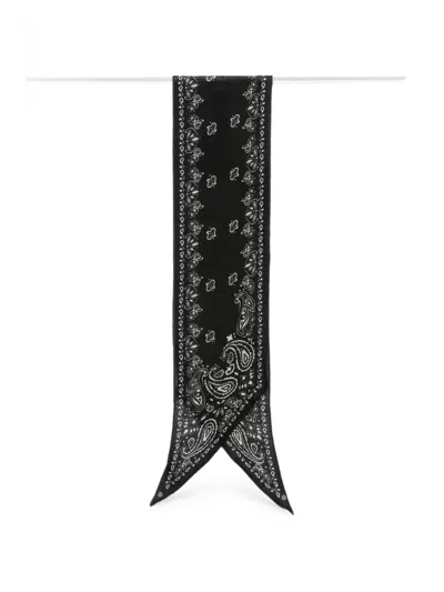 Destin Paisley-print Bandana In Black
