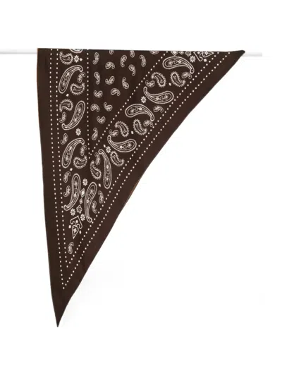 Destin Paisley-print Bandana Scarf In Black