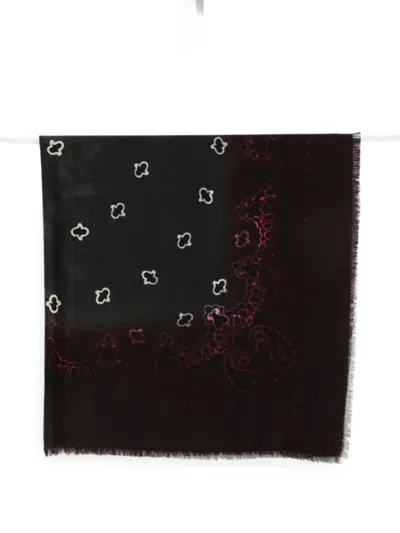 Destin Paisley-print Frayed Scarf In Multi
