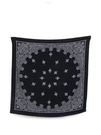 Destin Paisley-print Scarf In Black