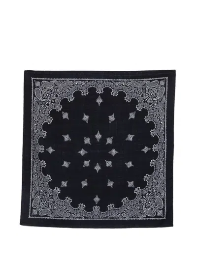 Destin Paisley-print Scarf In Blue