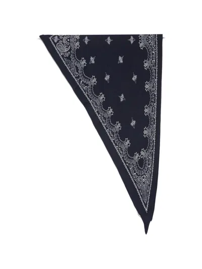 Destin Paisley-print Scarf In Blue