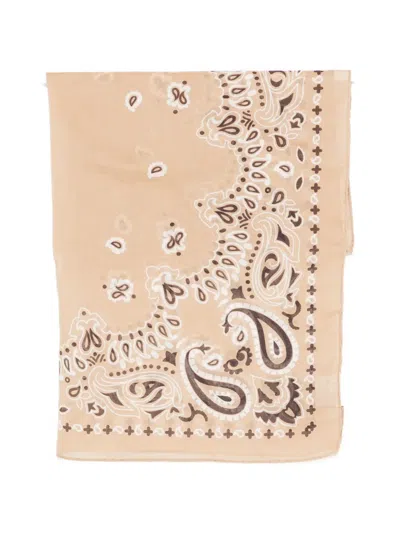 Destin Paisley-print Scarf In Brown