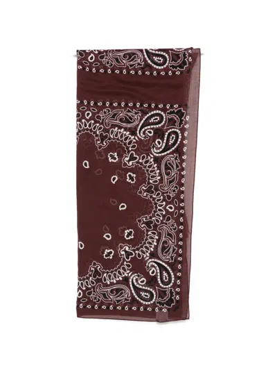 Destin Paisley-print Scarf In Brown
