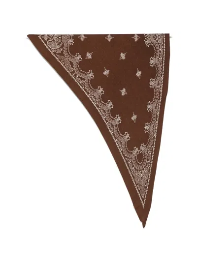Destin Paisley-print Scarf In Brown