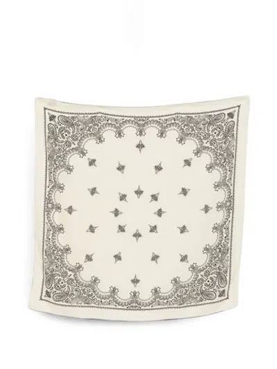 Destin Paisley-print Scarf In Neutral