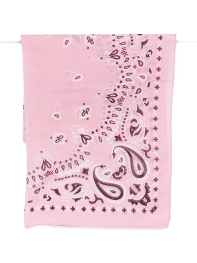 Destin Paisley-print Scarf In Pink