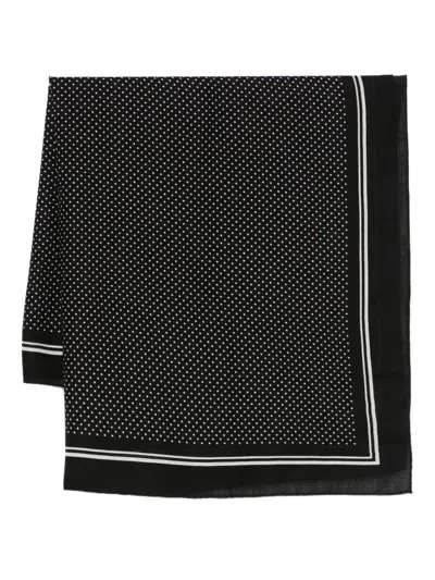 Destin Polka-dot Judy Scarf In Black