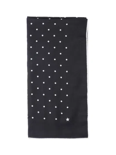 Destin Polka Dot Scarf In Black