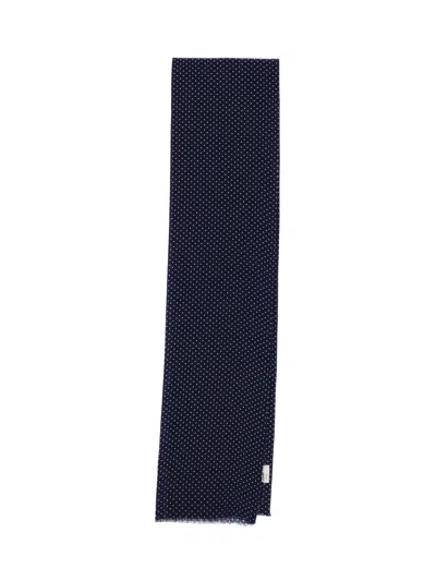 Destin Polka Dot Scarf In Blue