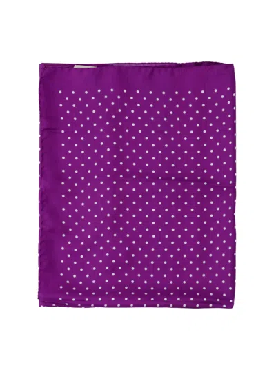 Destin Polka Dot Scarf In Purple