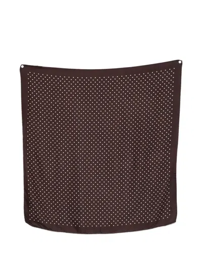 Destin Polka-dot Bandana In Brown