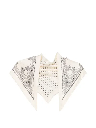 Destin Polka-dot Bandana In Neutral