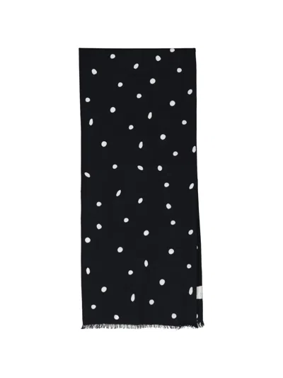 Destin Polka-dot Frayed Scarf In Multi