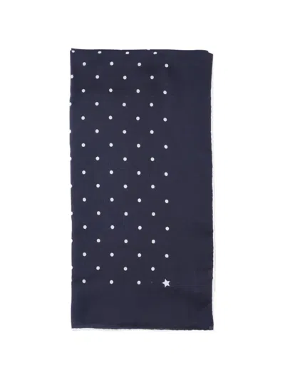 Destin Polka-dot Star-print Scarf In Blue