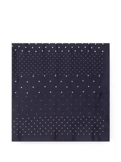 Destin Polka-dot Wool Scarf In Brown