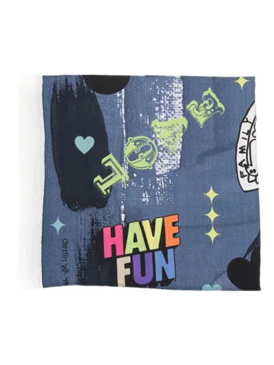 Destin Print Scarf In Blue