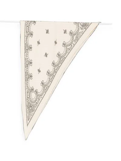 Destin Printed Bandana Foulard In Neutral