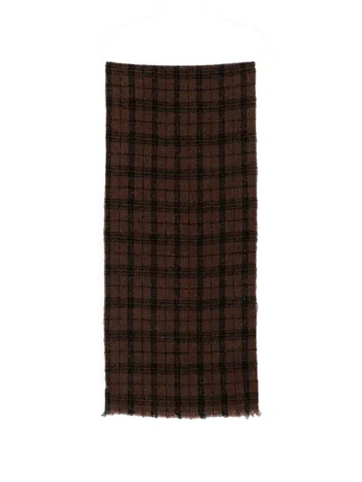 Destin Rasti Wool Scarf In Brown