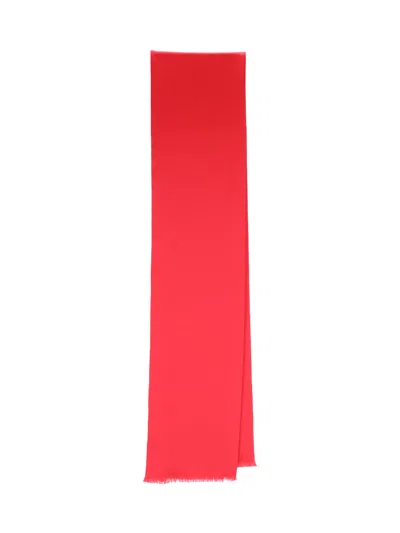 Destin Satin Scarf In Red