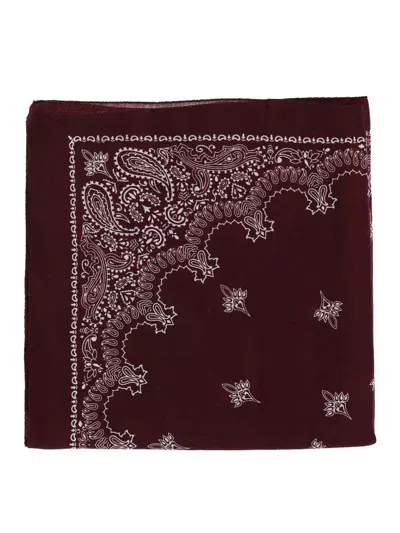 Destin Scarf Printing Bandana In Burgundy