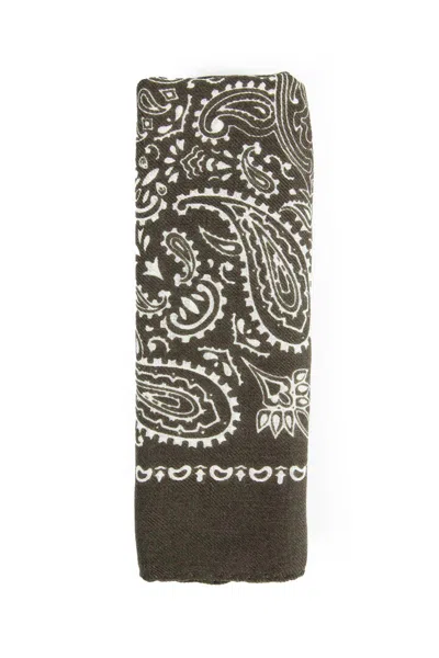 Destin Man Green Scarves In Brown