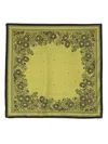 Destin Silky Carre 90 X 90 Cm Scarf Accessories In Green