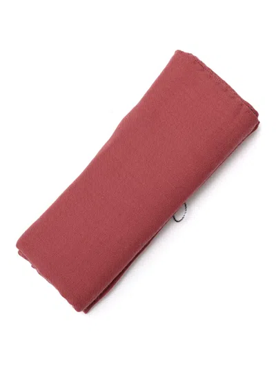 Destin Solid 90x90 Scarf In Burgundy