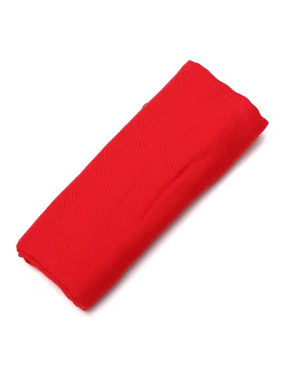 Destin Solid 90x90 Scarf In Red