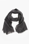 Destin Solid Color Wool Scarf In Gray