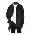 Destin Surl Checked Shirt In Black