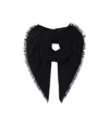 Destin Surl Edge-edged Scarf In Black