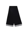 Destin Surl Fringed Scarf In Black