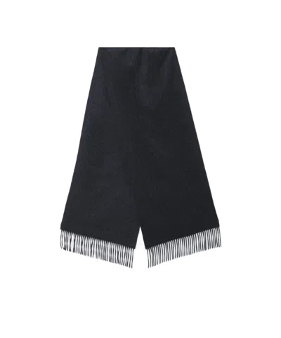 Destin Surl Fringed Scarf In Black