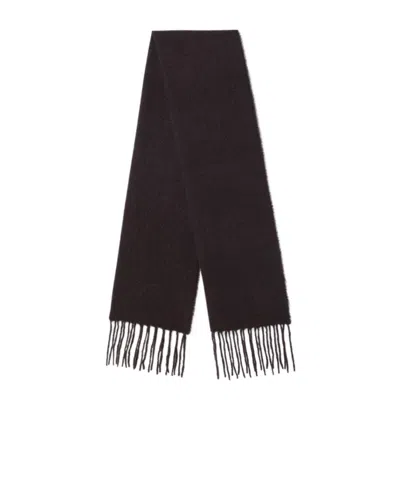 Destin Surl Fringed Scarf In Black